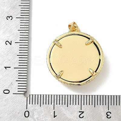 Brass Resin Pendants KK-H079-02A-G02-1