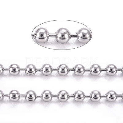 304 Stainless Steel Ball Chains CHS-F009-01D-P-1
