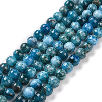 Natural Apatite Beads Strands G-S333-8mm-031A-1