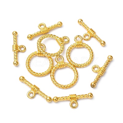 Tibetan Style Alloy Toggle Clasps TIBE-EA9138Y-G-FF-1