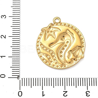 304 Stainless Steel Enamel Pendants STAS-A092-01A-G-1