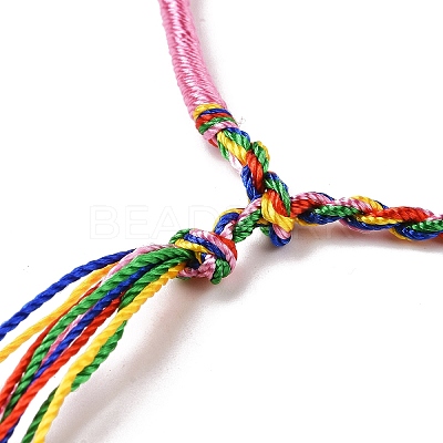 Polyester Braided String Cord Bracelet BJEW-I306-01A-1
