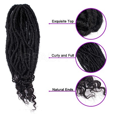 Curly Faux Locs Crochet Hair OHAR-G005-12B-1