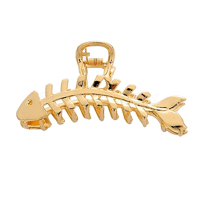Fishbone Zinc Alloy Claw Hair Clips PW-WG608A4-01-1