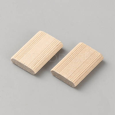 Wood Grooved Dowel Pins AJEW-WH0596-357A-1