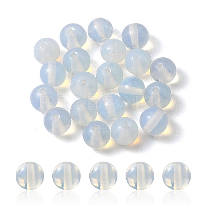 20Pcs Opalite Round Beads G-YW0001-27B-1