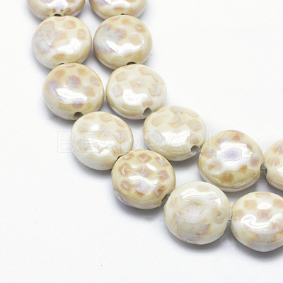 Eco-Friendly Glazed Porcelain Beads PORC-P027-B01-1