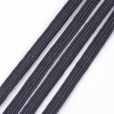 1/2 inch Flat Braided Elastic Rope Cord EC-R030-12mm-02-1