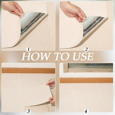 12Pcs Square Self-adhesion Polyester Carpet Tape DIY-CN0003-45A-1