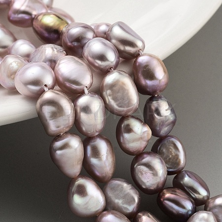 Natural Cultured Freshwater Pearl Beads Strands PEAR-P062-26H-1