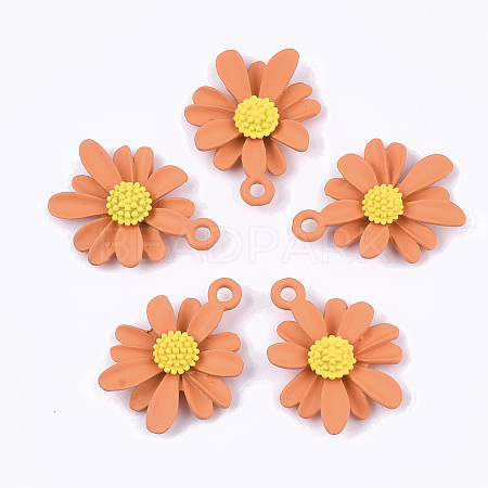 Spray Painted Alloy Pendants LS-PALLOY-N0147-04B-1