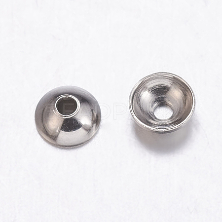 Tarnish Resistant 304 Stainless Steel Bead Caps X-STAS-E139-B-03-1