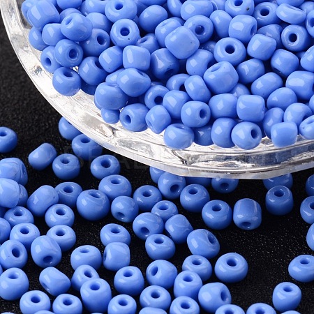 (Repacking Service Available) Glass Seed Beads SEED-C019-4mm-43B-1
