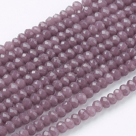 Imitation Jade Glass Beads Strands GLAA-G045-A13-1