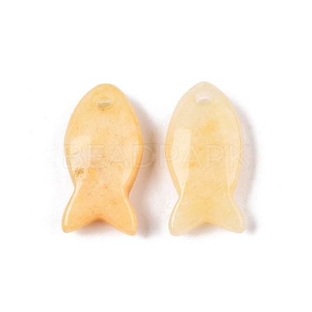 Natural Topaz Jade Pendants G-N342-106O-1