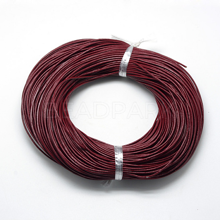 Spray Painted Cowhide Leather Cords WL-R001-2.0mm-16-1