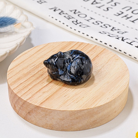 Natural Glaucophane Display Decorations DJEW-PW0009-009M-1