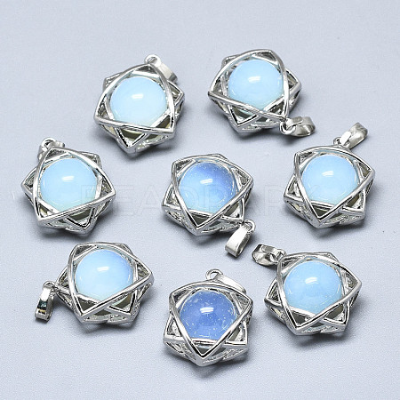 Opalite Pendants G-R485-01H-1