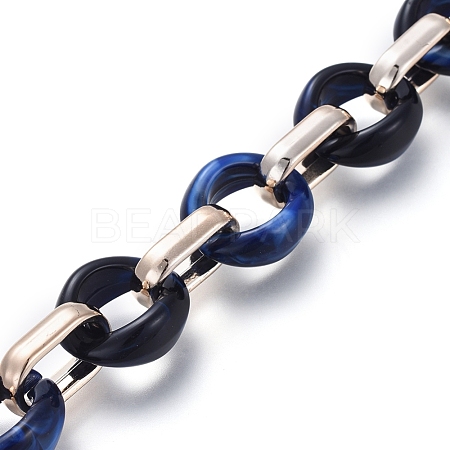 Transparent Acrylic Handmade Cable Chain AJEW-JB00547-03-1