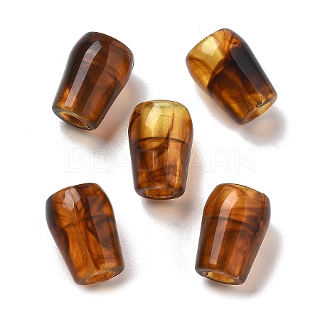 Two Tone Acrylic Beads OACR-S042-03D-1