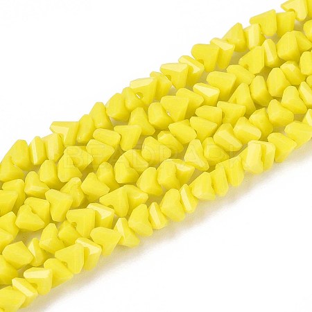 Opaque Glass Beads Strands GLAA-N019-4mm-13-1