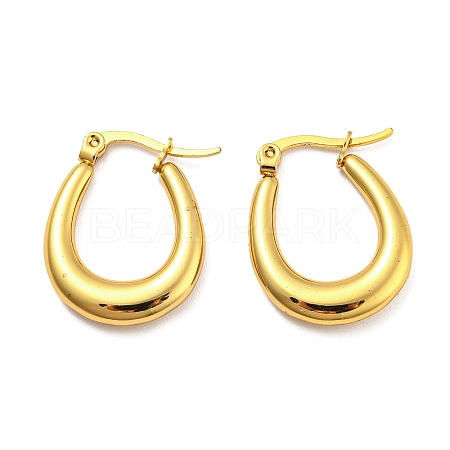 PVD Vacuum Plating 304 Stainless Steel Hoop Earrings for Women EJEW-Q772-10G-1