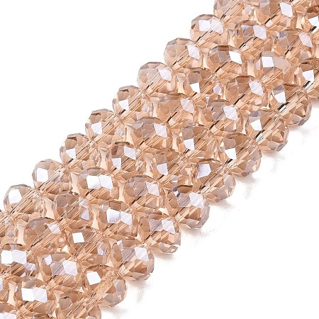 Electroplate Glass Beads Strands EGLA-A044-T8mm-A20-1