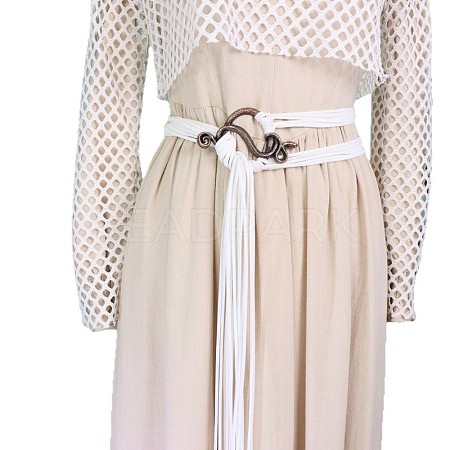 Vintage Faux Suede Cord Multi-layered Long Tassel Belly Chain Belts FS-WG0892A-05-1