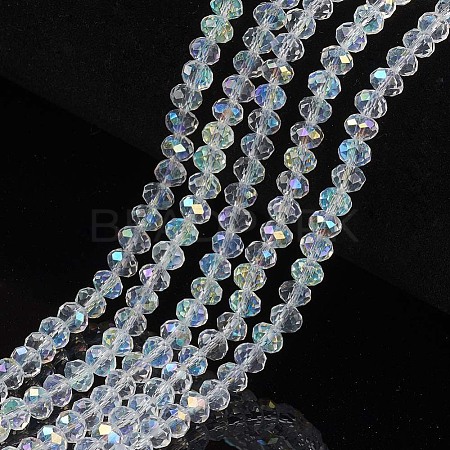 Electroplate Glass Beads Strands EGLA-A044-T6mm-L19-1