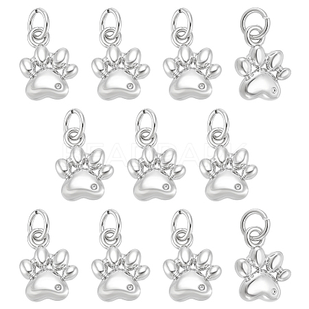10Pcs Brass Pendants KK-BC0015-70P-1