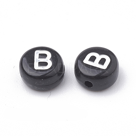 Opaque Acrylic Beads SACR-N002-02B-1