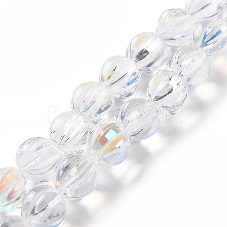 Transparent Glass Beads Strands GLAA-F114-02B-10-1