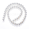 Electroplate Non-magnetic Synthetic Hematite Bead Strands G-Q466-12mm-02-2