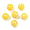 Glazed Porcelain Round Beads PORC-S489-10mm-10-4