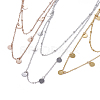 304 Stainless Steel Two Tiered Necklaces NJEW-O118-16-1