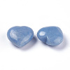 Natural Blue Aventurine Heart Love Stone X-G-O174-10-2