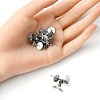 100Pcs 304 Stainless Steel Stud Earring Findings STAS-YW0001-43B-4