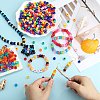 1200Pcs 6 Colors Transparent Plastic Beads KY-SZ0001-55-5