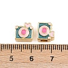 Brass Enamel Beads KK-B157-07G-3