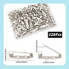 120Pcs Iron Brooch Findings IFIN-SP0001-35P-2