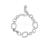 Non-Tarnish Stylish Unisex Stainless Steel Irregular Buckle Bracelet/Necklace VP8576-2-1