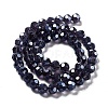 Electroplate Transparent Glass Beads Strands LS-EGLA-A035-T10mm-A15-2