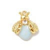 Brass Micro Pave Cubic Zirconia Pendants KK-Z128-04G-1