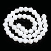 Opaque Solid Color Electroplate Glass Beads Strands LS-EGLA-A039-P6mm-A15-2