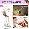 Crystal Chandelier Glass Teardrop Pendant Decorations HJEW-PH01778-01-2