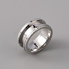 201 Stainless Steel Grooved Finger Ring Settings STAS-WH0027-26A-P-1