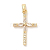 Brass Micro Pave Cubic Zirconia Pendants KK-A281-26E-G-1