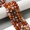 Dyed & Heated Natural Fire Crackle Agate Beads Strands G-P539-B01-19-2