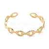 304 Stainless Steel Cuff Bangles for Women LS-BJEW-K263-05G-04-2