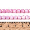 Anti-Tarnish Electroplate Glass Beads Strands EGLA-T021-6mm-15-03-4